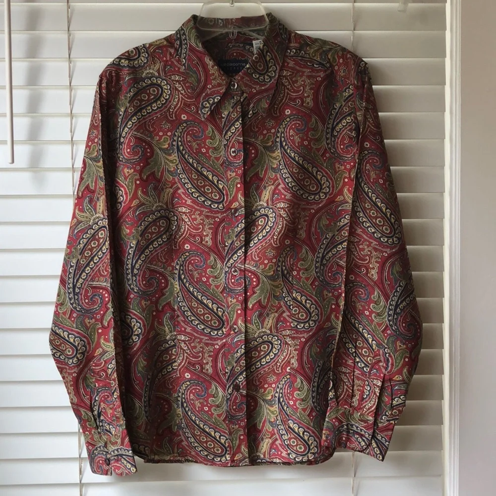 Liz Claiborne paisley blouse - Picture 1 of 5